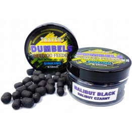 Бойлы Traper Boilies Dumbels Sinking 8-10 мм/50 г Halibut czarny (Чёрный палтус)